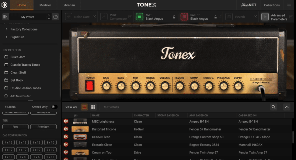 photo logiciel ToneX